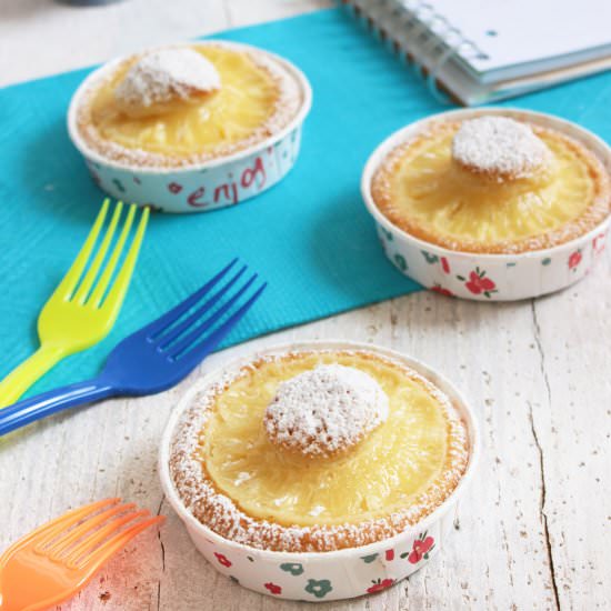Pineapple and coconut mini cake