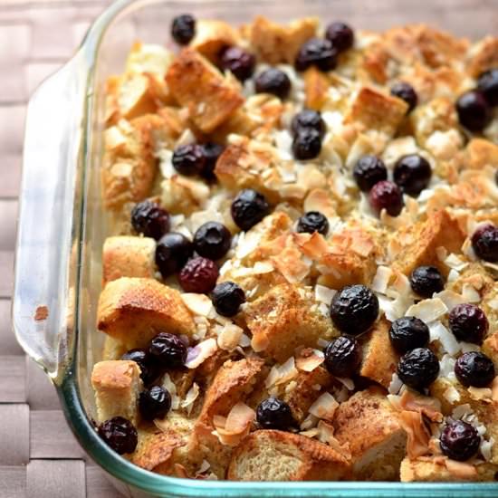 Blueberry & Coconut French Toast
