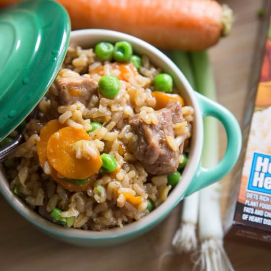 One Pot Asian Inspired Pork & Rice