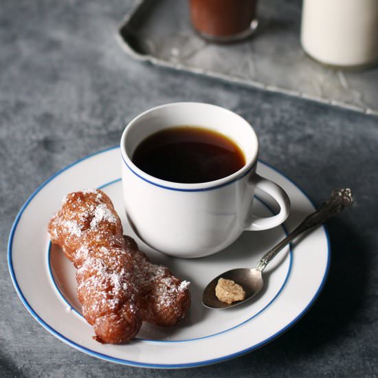 Spelt Churros w/ Chile Chocolate