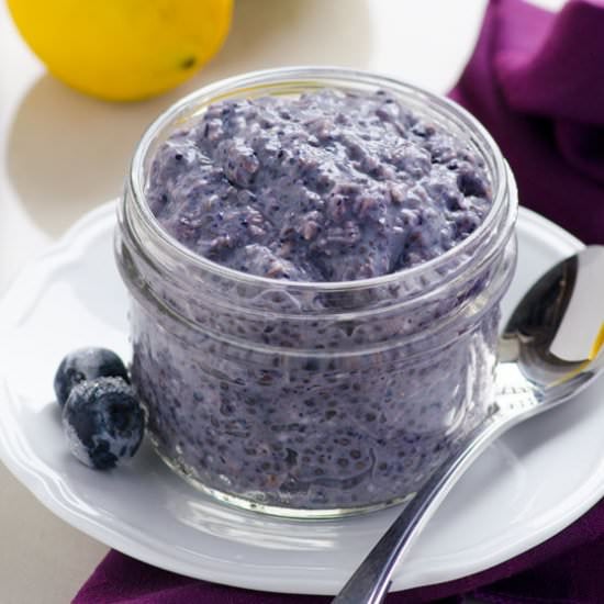 Lemon Blueberry Smoothie Jars