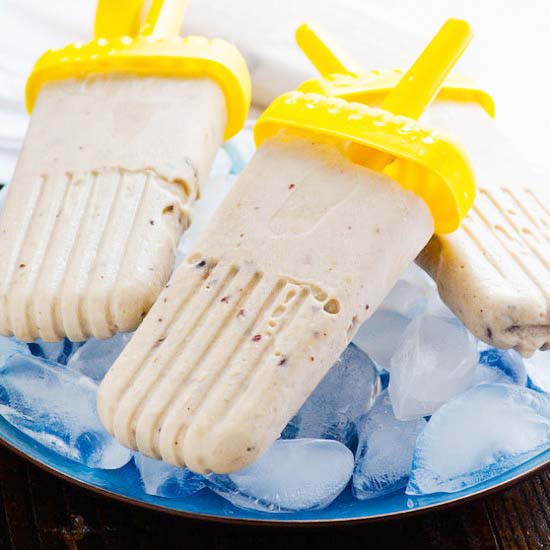 Clean Eating Vanilla Ice Cream Pops