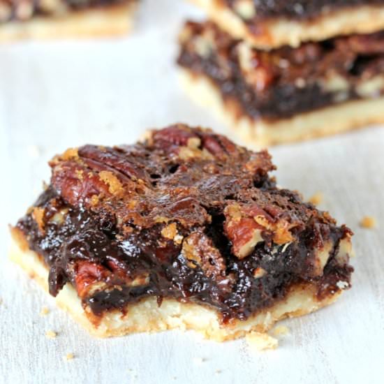 Chocolate Pecan Pie Bars