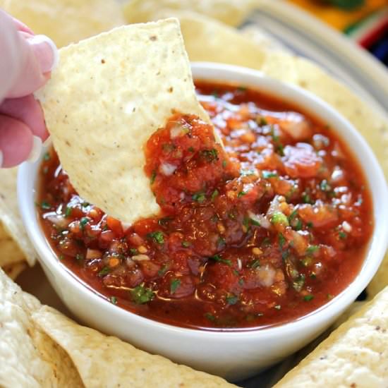 Homemade Restaurant Style Salsa
