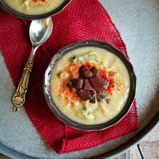 6 Ingredient Poblano Pepper Soup