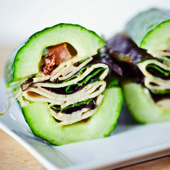 Vegan Turkey Veggie Cucumberwich