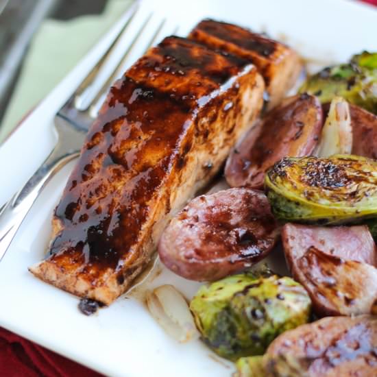 Roasted Maple Balsamic Salmon