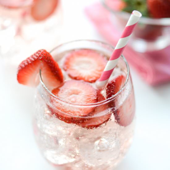 Pink Strawberry Sangria