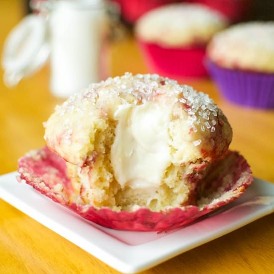 Cream Cheese Raspberry Muffins