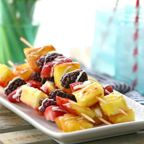 Grilled Fruit Kebabs