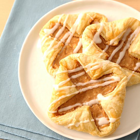 Apple Butter Cream Cheese Danishes