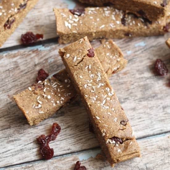 No-Bake Cherry Vanilla Protein Bars