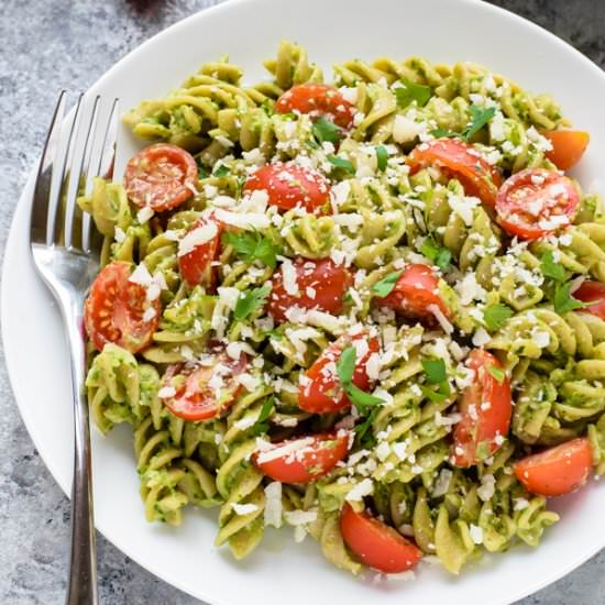 15 Minute Creamy Avocado Pesto