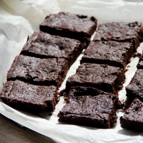 Mexican Chocolate Cherry Brownies