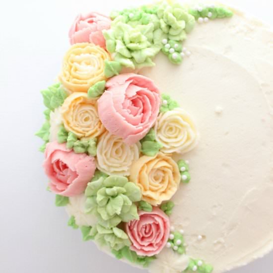 Buttercream Flower Cake