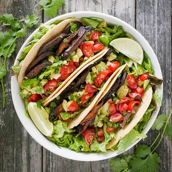 Vegetarian BLT Tacos