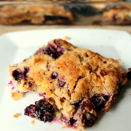 Blackberry Crumble Dump Cake