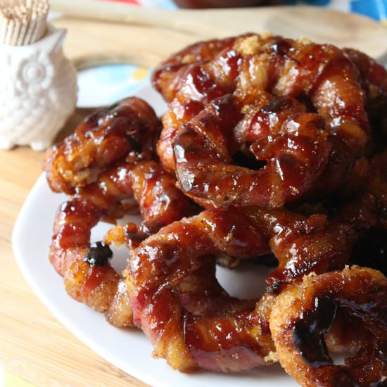 Candied Bacon Onion Rings