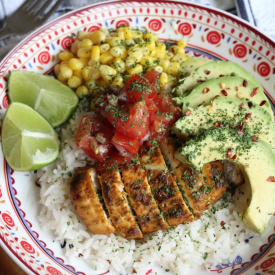 Mexican Chicken Rice Bowls