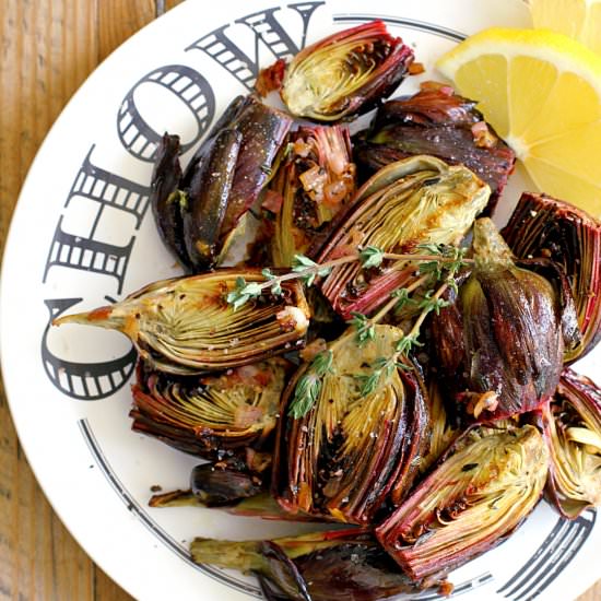 Roasted Baby Artichokes