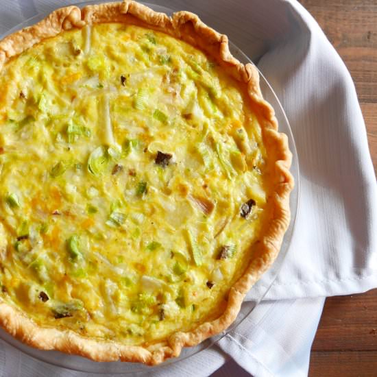 Potato Leek Quiche