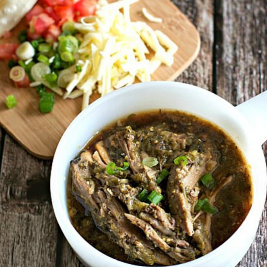 Easy Slow Cooker Tomatillo Pork