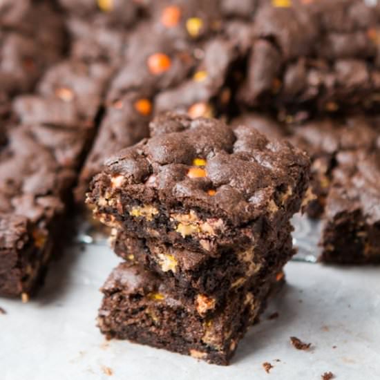 Triple Fudge Reese’s Brownies