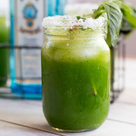 Basil-Gin Lemonade