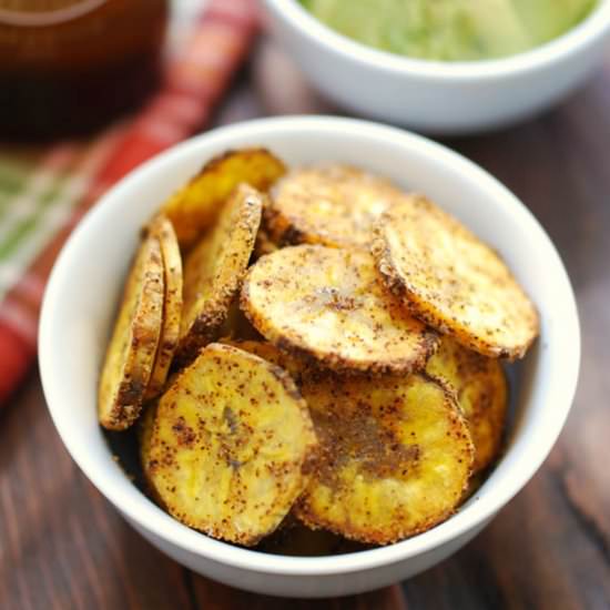 Baked Plantain Chips