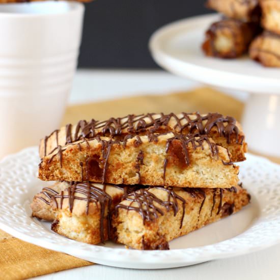 Caramel Almond Biscotti
