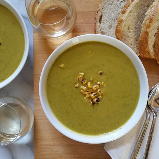 5 Ingredient Creamy Zucchini Soup