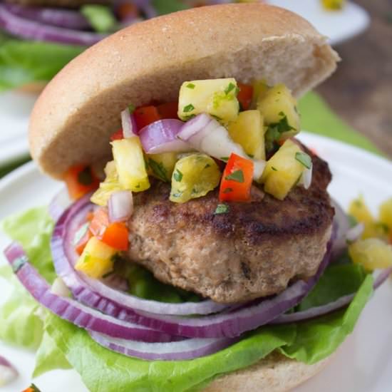 Jamaican Jerk Turkey Burgers