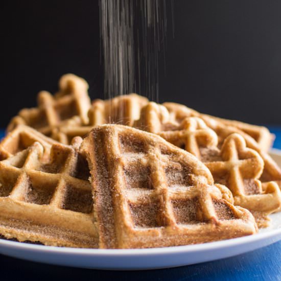 Churro Waffles & Cayenne Cream