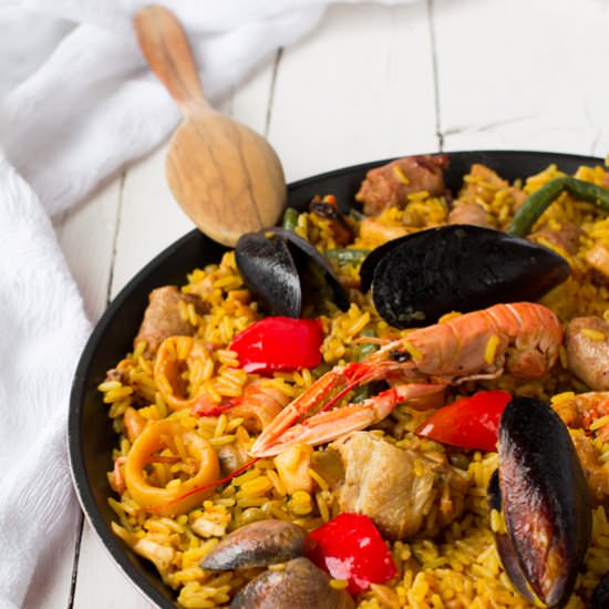 Seafood Paella-Arroz mixto