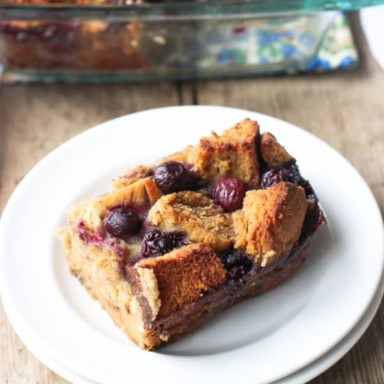Blueberry Chai French Toast Bake