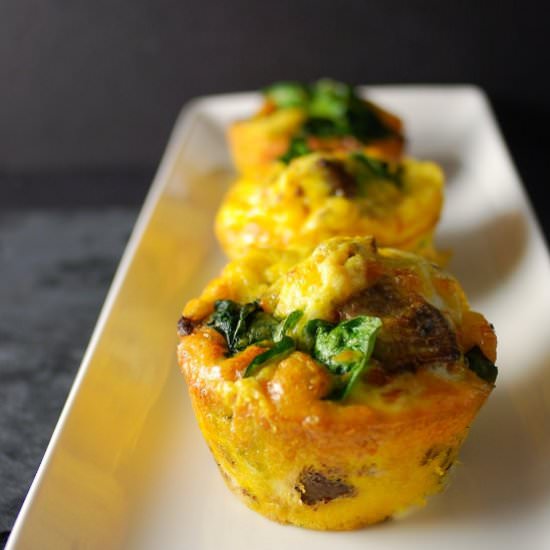 Spinach & Sausage Egg Muffin