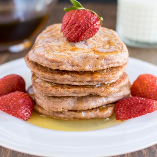 Caramelized Strawberry Pancakes