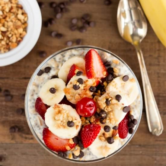 Banana Split Overnight Oats