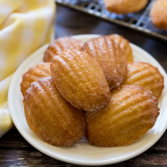 Lemon Glazed Madeleines