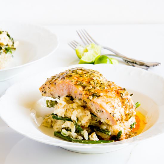 Coconut Asparagus Risotto