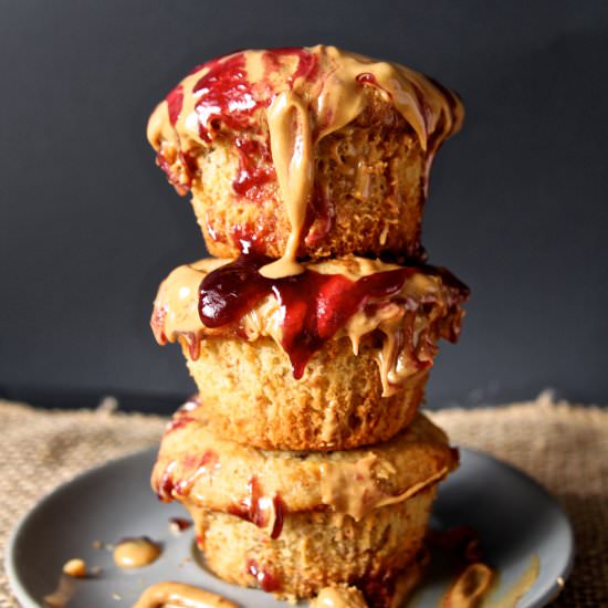 Peanut Butter Jelly Muffins