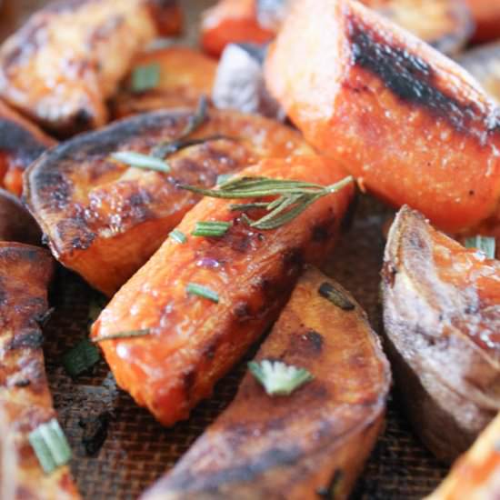 Rosemary Roasted Carrots & Potatoes