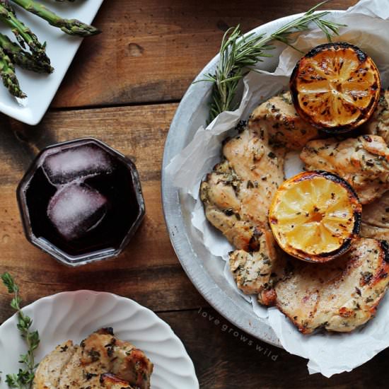 Grilled Lemon Herb Chicken