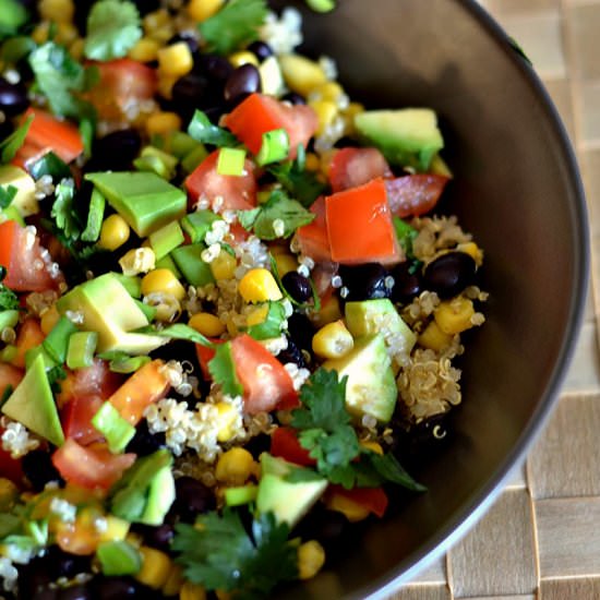 Black Bean and Corn Quinoa Salad