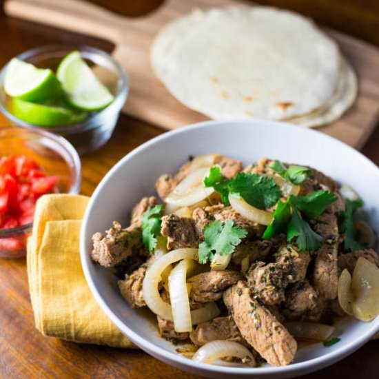 Stir Fry Pork & Onion “Wok-O’s”