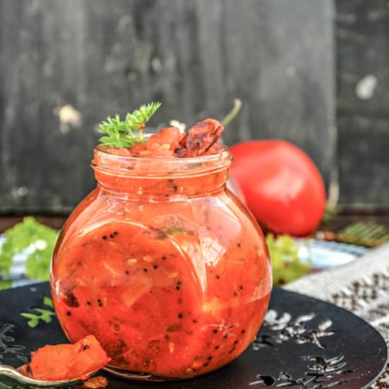 Tomato Mustard Garlic Chutney