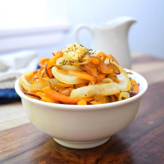 Spiralized Sweet Potatoes