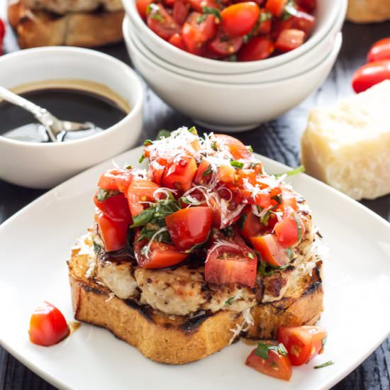 Turkey Bruschetta Burgers
