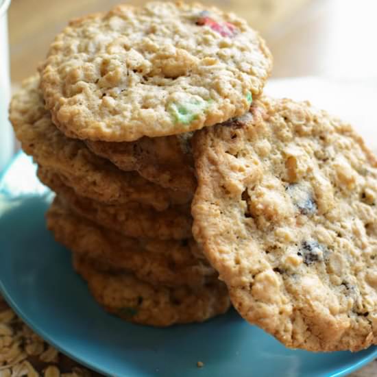 Loaded Oatmeal Monster Cookies