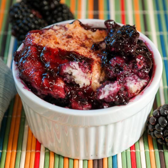 Cast Iron Blackberry Cobbler